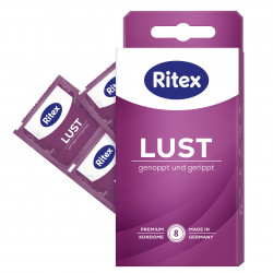 RITEX Genoppte Kondome LUST (8 Stück)