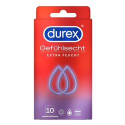 Durex Gefühlsecht Extra Feucht (10 Stück)