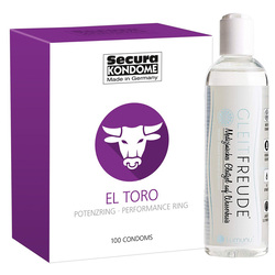 Secura Kondome "El Toro" (100 Stück) + Gleitgel (250ml)