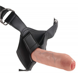 7" inch Uncut Cock with Strap-On Harness