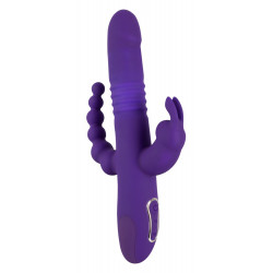 Stoßvibrator mit Klitoris- und Analvibrator