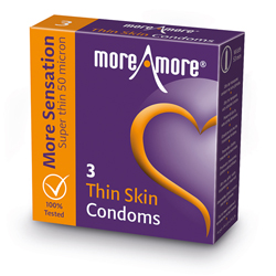 MoreAmore - Condom Thin Skin (3 pcs)