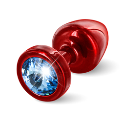 Diogol - Anni Butt Plug Round Red & Blue 25 mm