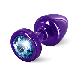 Diogol - Anni Butt Plug Round Purple & Blue 25 mm