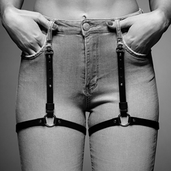 Bijoux Indiscrets - Maze Shorts Garter Belt (Black)