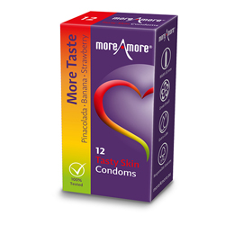 MoreAmore - Kondome "Tasty Skin" (12 Stück)