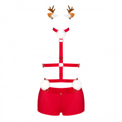 Mehrteiliges Harness Kostüm im Weihnachtslook