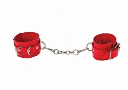 Leather Cuffs - Red