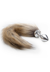 Fox Tail Buttplug - Silver