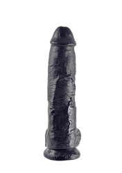 10 Inch Cock - With Balls - Black