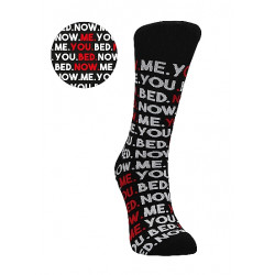 Shots Sexy Socks "You.Me.Bed.Now"