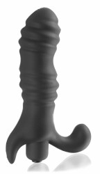 Deluxe Silikon G Punkt Vibrator mit Klitorisstimulator